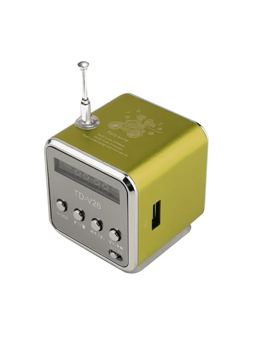 Mini Bluetooth колонки с FM радио и MP3 для TD-V26 (Зеленый), зеленый, фото 2