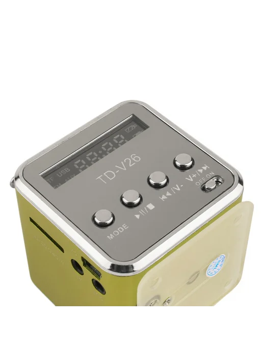 Mini Bluetooth колонки с FM радио и MP3 для TD-V26 (Зеленый), зеленый, фото 4
