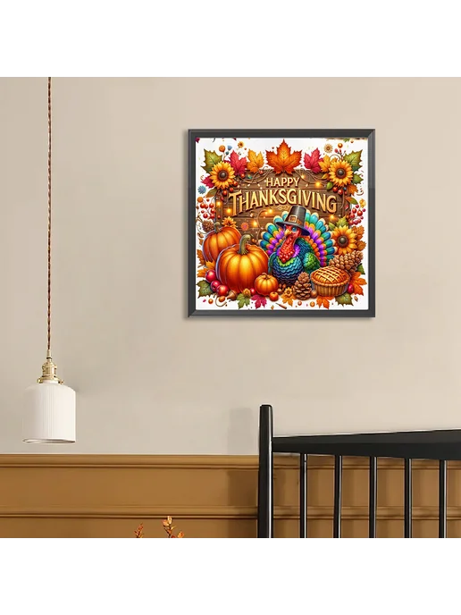 5D DIY полная вышивка на Праздник, декор 40x40см, 40x40 см, фото 5
