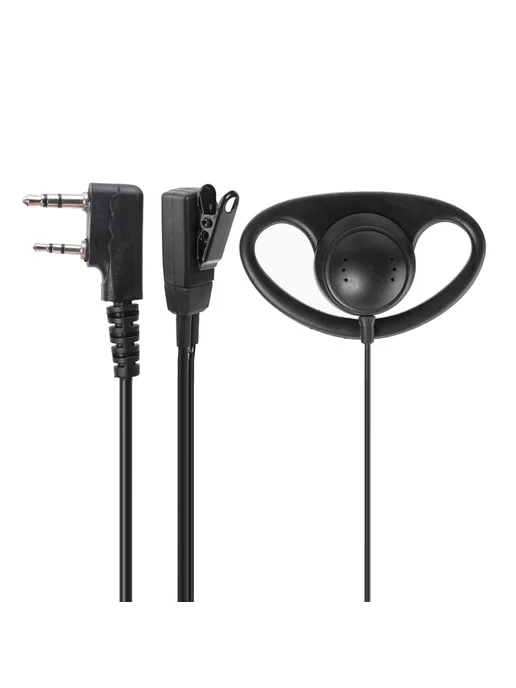 2Pin D-Shape гарнитура с PTT Mic для Kenwood рации, вариант, фото 3