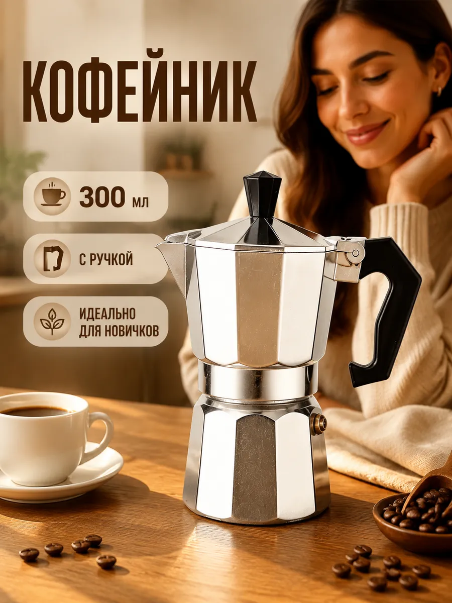 Кофемашина для дома компактная кофеварка