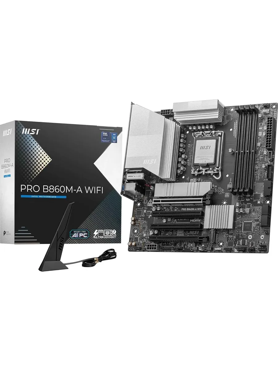 Материнская плата PRO B860M-A WIFI, LGA1851 MSI 979658796 купить в интернет‑магазине Wildberries