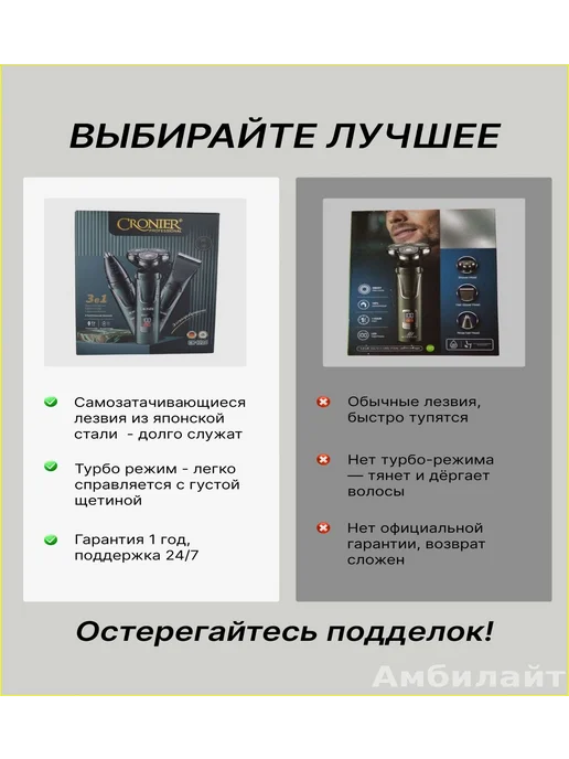 Электробритва мужская зеленая_3073266303_ob_GAuIfi, зеленый, фото 2