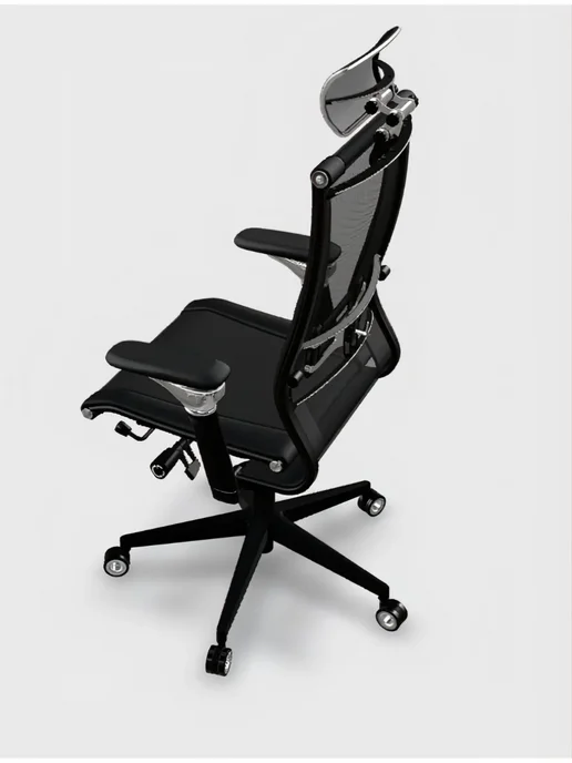 МЕТТА Кресло Samurai AERO Edition Black 6D Черный Хит, черный, фото 5