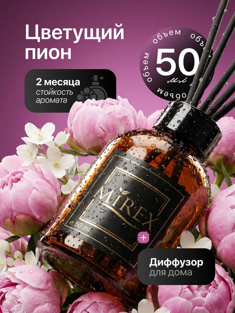 Диффузор для дома с фибровыми палочками ароматизатор