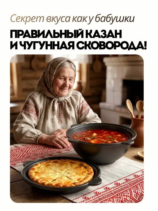 Казан чугунный с крышкой узбекский для плова 12 литров, 12 л, фото 5