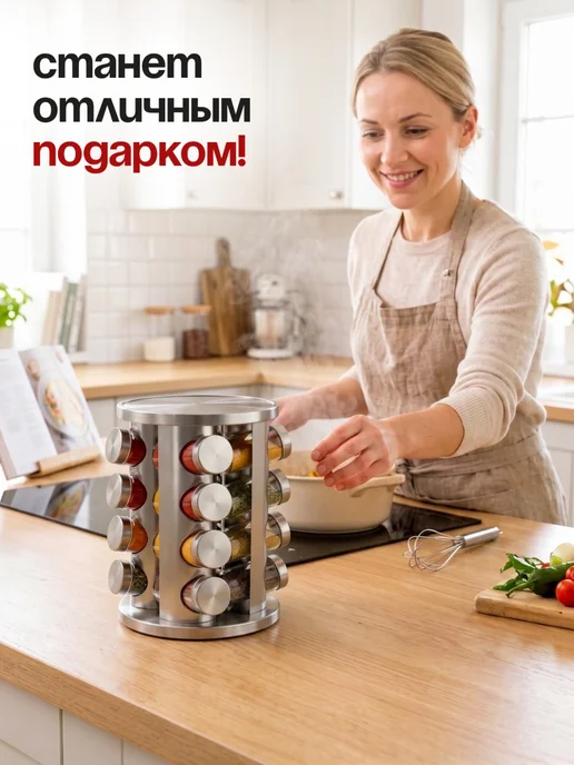TANFORT Набор для специй на подставке 16шт, 16 шт, фото 3