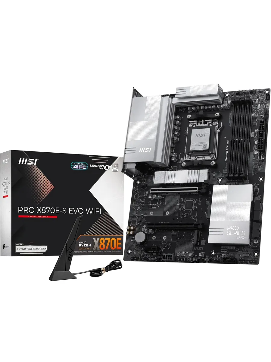 Материнская плата PRO X870E-S EVO Wi-Fi [ATX, AM5] MSI 979962533 купить за 27 854 ₽ в интернет‑магазине Wildberries