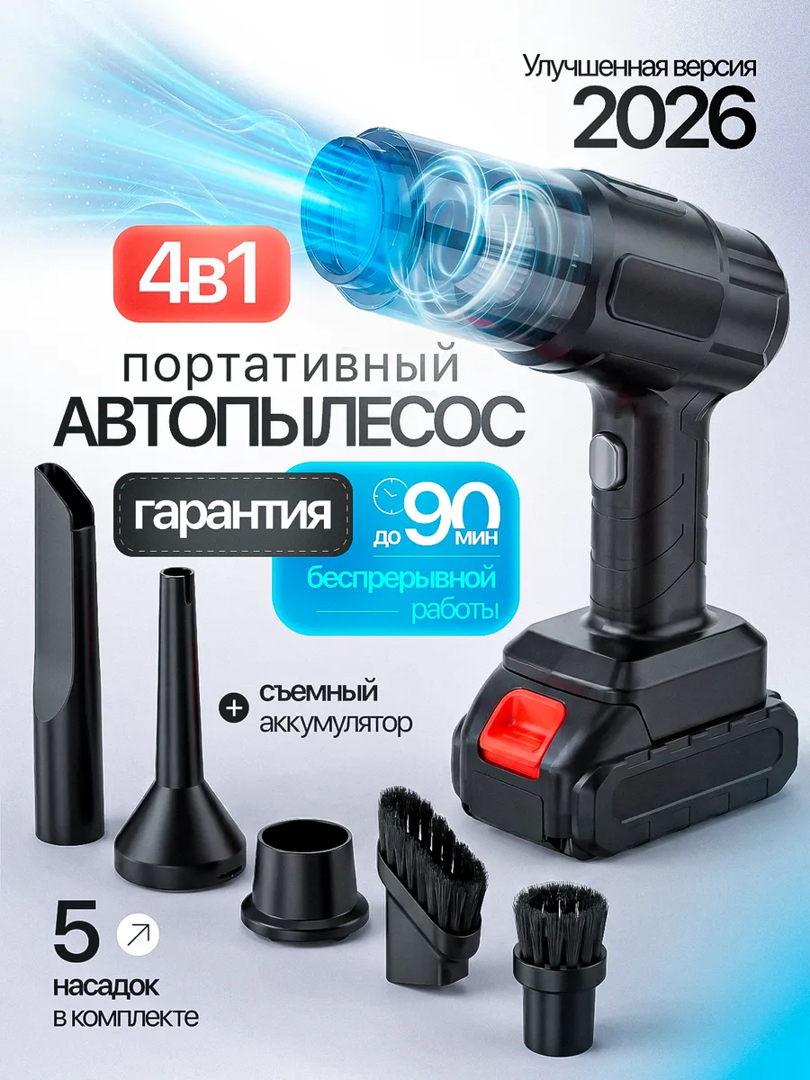 Пылесос для автомобиля беспроводной мощный