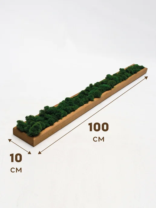 Люблю Баню Панно со стабилизированным мхом 100х10х6см, 100x10x6 см, фото 6