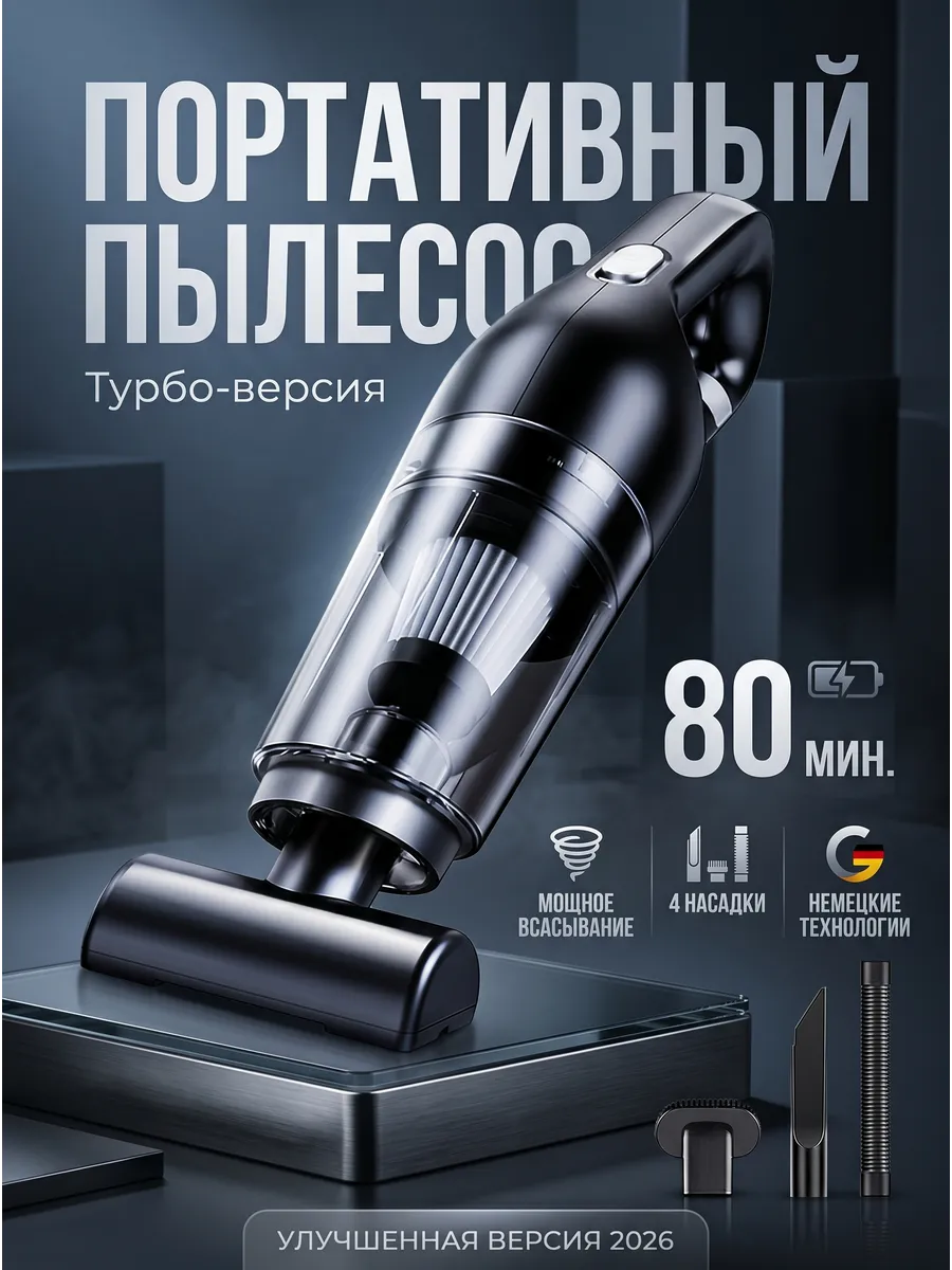 Пылесос для автомобиля беспроводной мощный