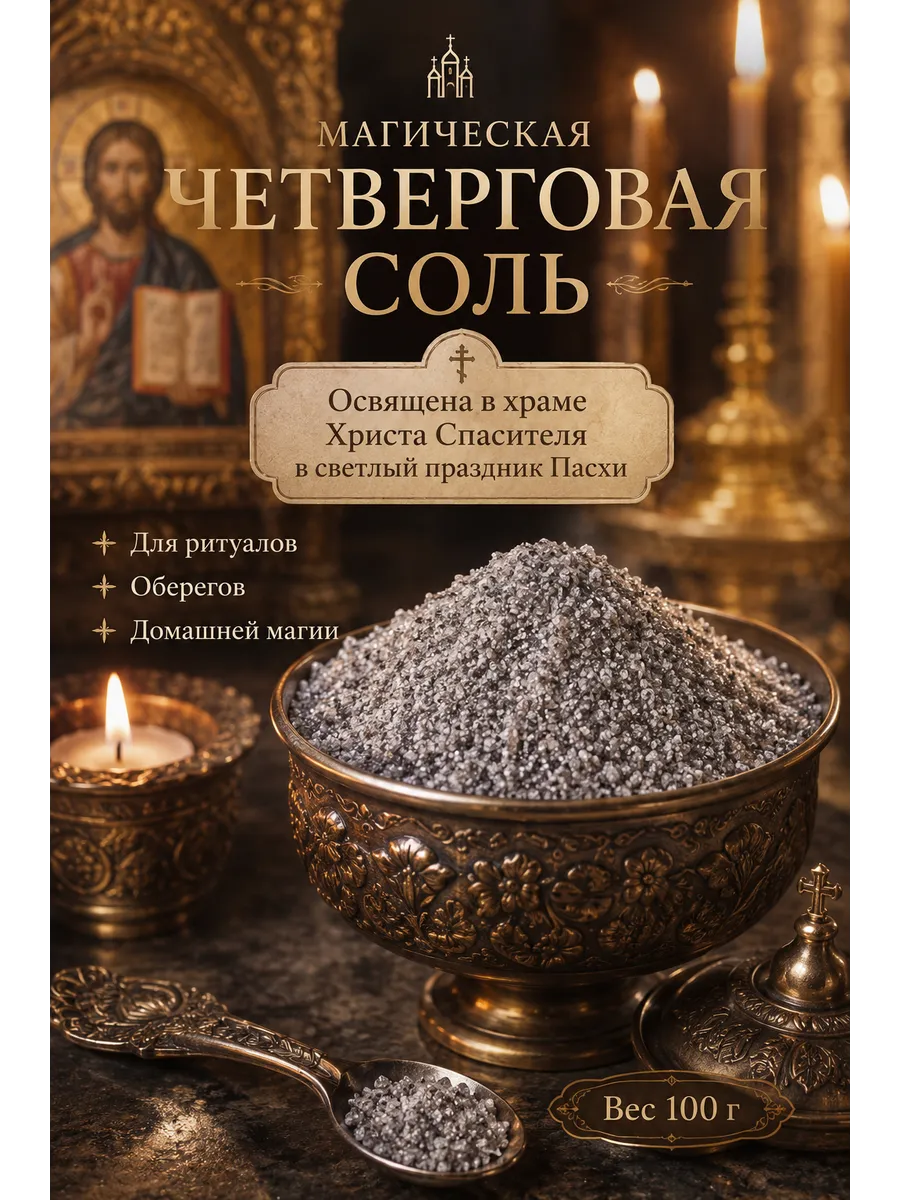 Четверговая соль освященная 100 гр.