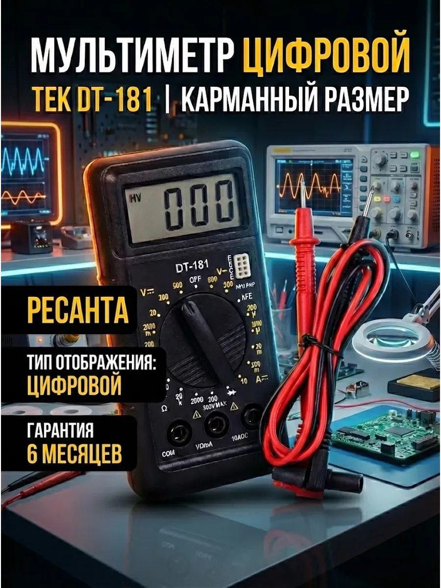 Мультиметр цифровой DT 181