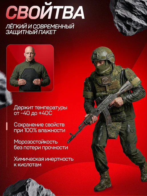 Баллистический пакет БР2 30х25 комплект 2 штуки, 30x25, фото 3