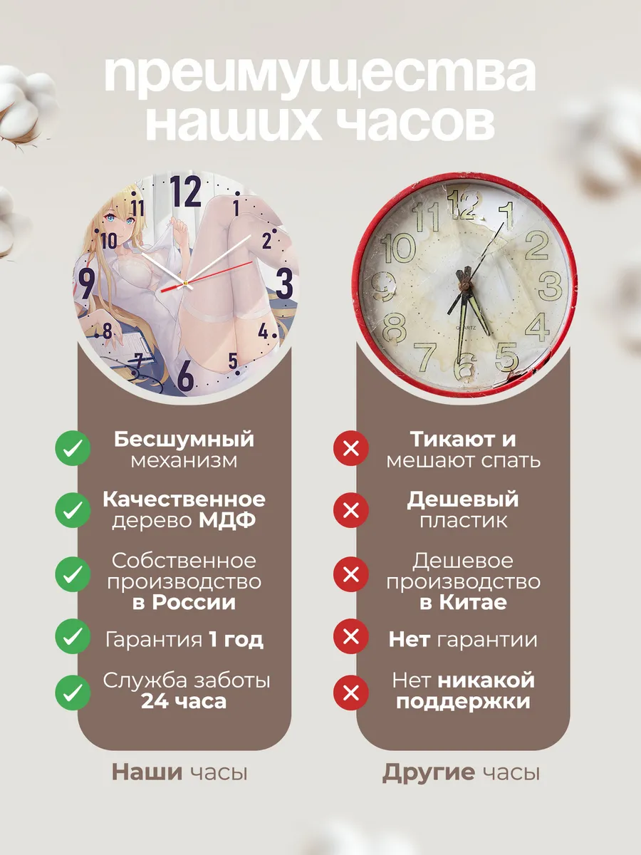 Часы настенные "Анимэ медсестра" — фото 10
