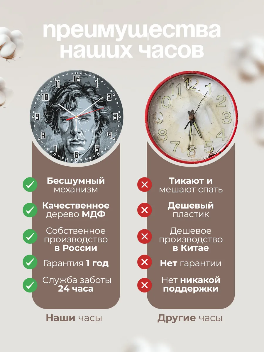Часы настенные "Шерлок" — фото 10