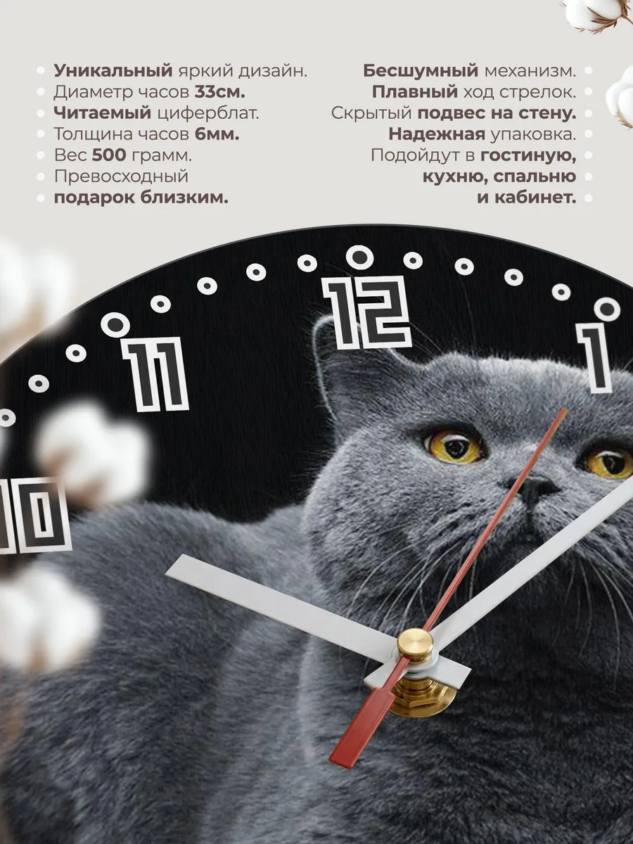 Часы настенные "Короткошерстная британка" — фото 11