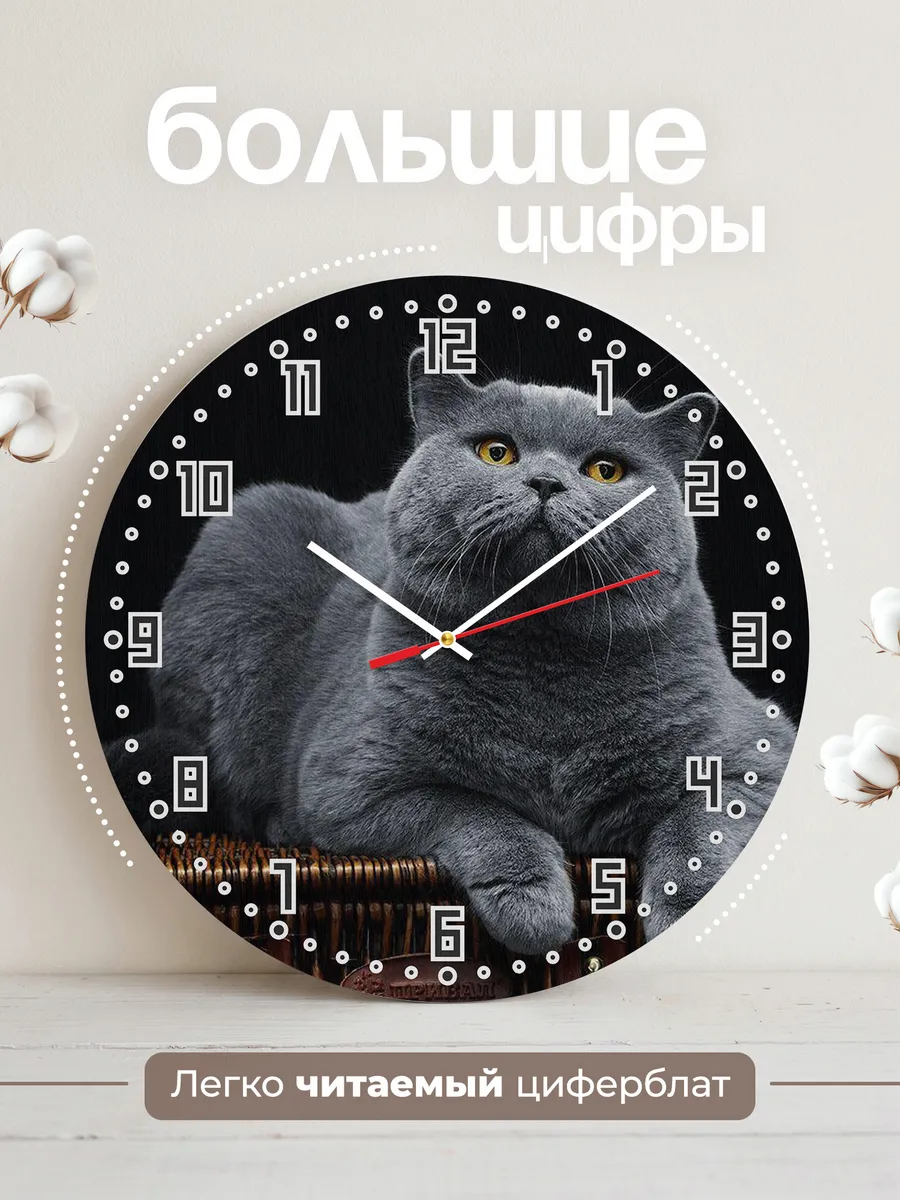 Часы настенные "Короткошерстная британка" — фото 2