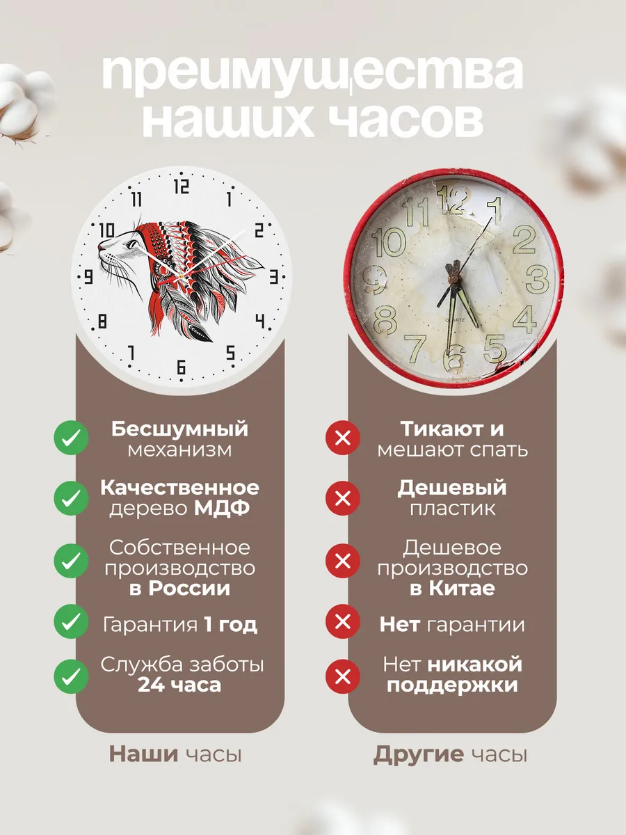 Часы настенные "Индейские сувенир" — фото 10