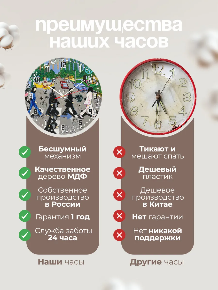 Часы настенные "The Beatles Арт" — фото 10