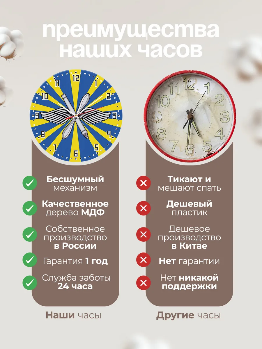 Часы настенные "ВКС России" — фото 10