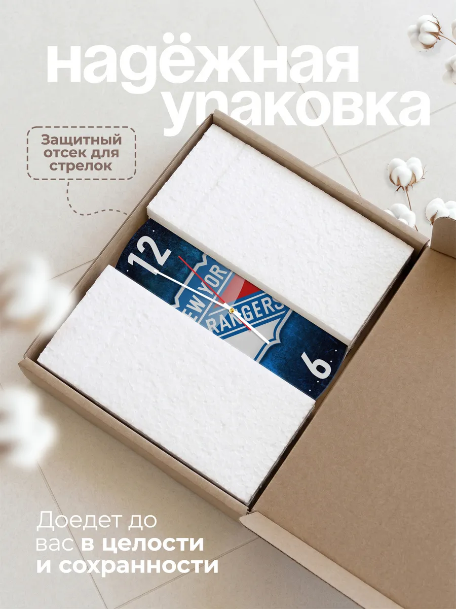 Часы настенные "New York Rangers" — фото 9