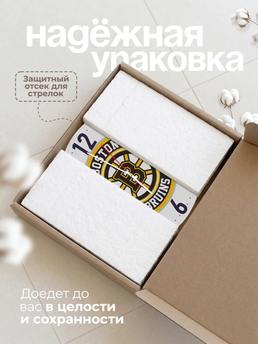Часы настенные "Boston Bruins" — фото 9