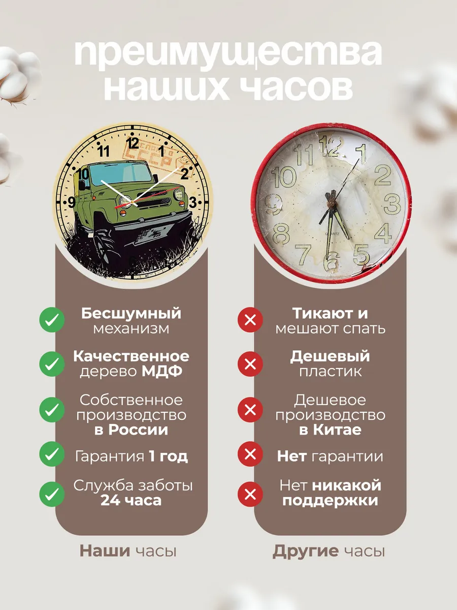 Часы настенные "Авто ТРОФИ 4Х4 покатаушки по лесу и грязи" — фото 10