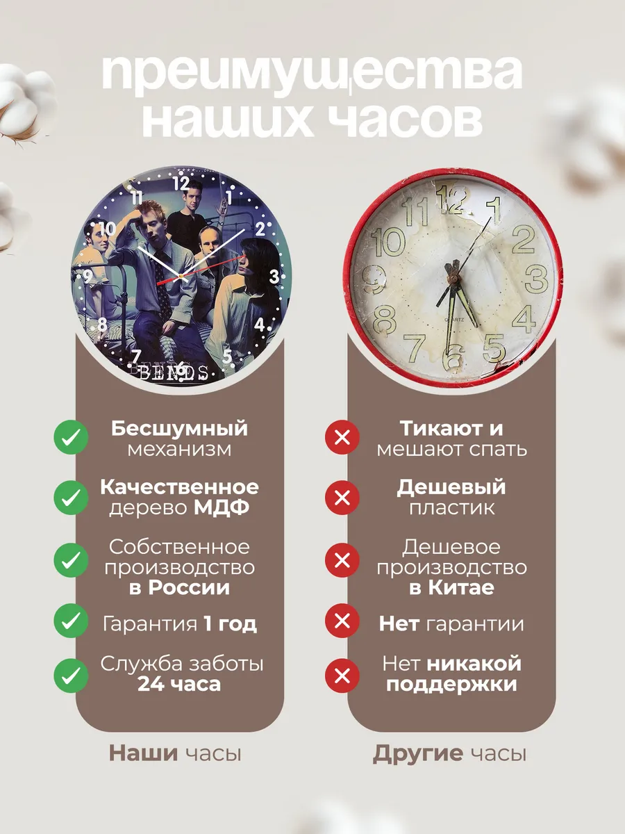 Часы настенные "группа Radiohead" — фото 10