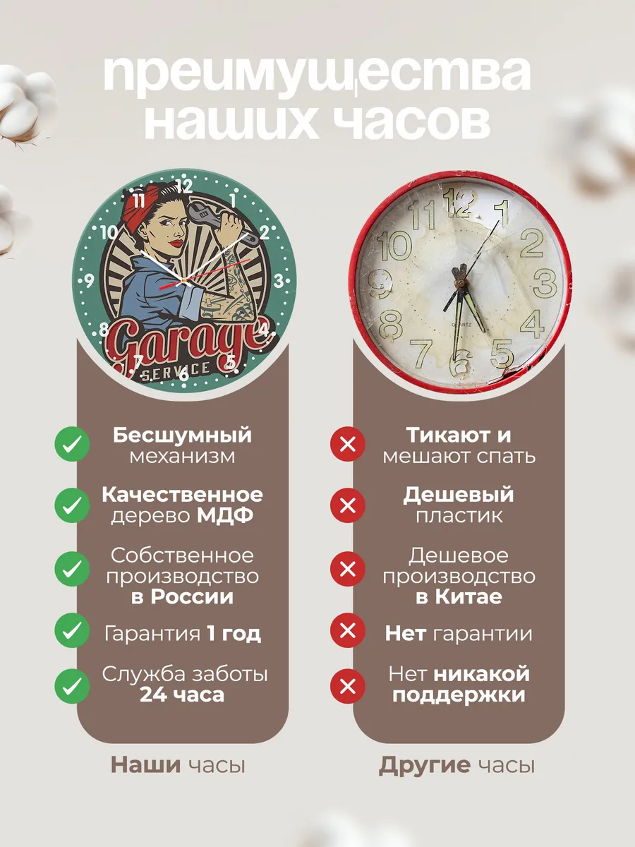 Часы настенные "для гаража и автосервиса" — фото 10