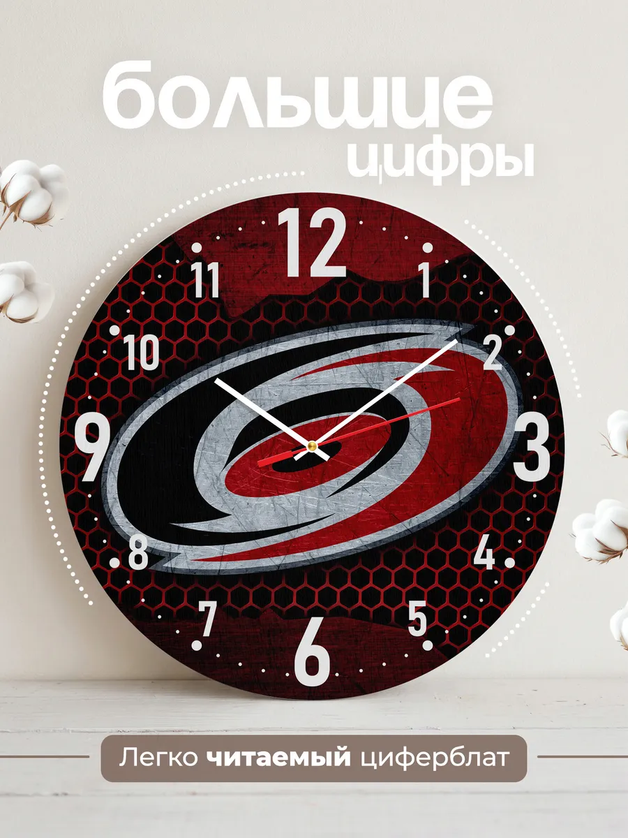 Часы настенные "Carolina Hurricanes" — фото 2