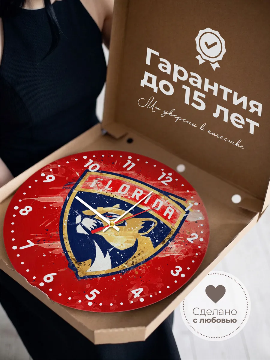 Часы настенные "Florida Panthers" — фото 3