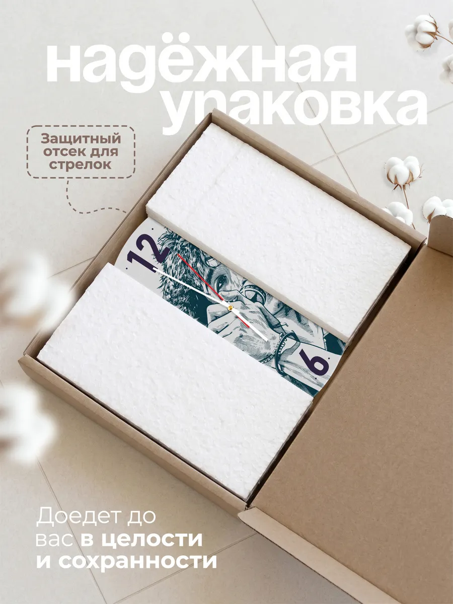 Часы настенные "с портретом Виктора Цоя" — фото 9