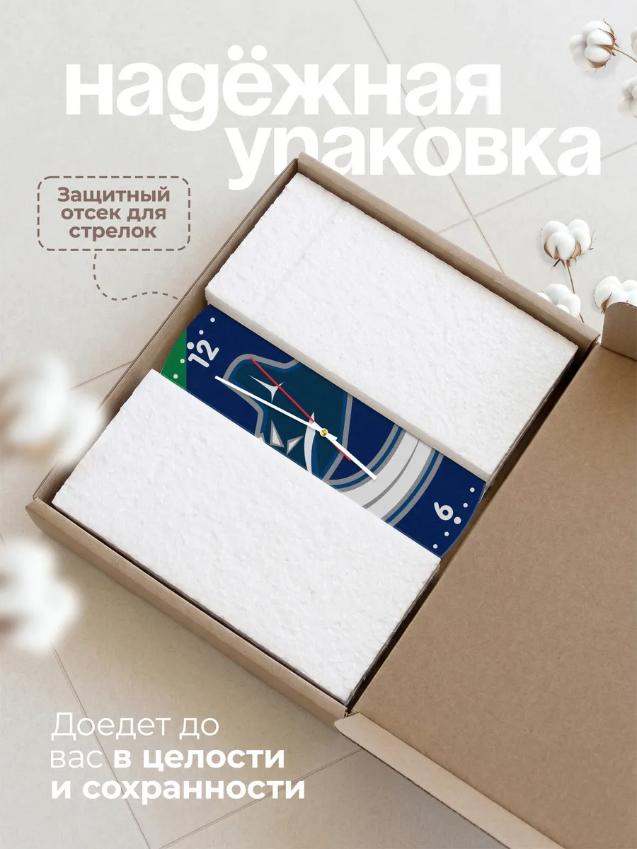 Часы настенные "с лого Ванкувер Кэнакс" — фото 9