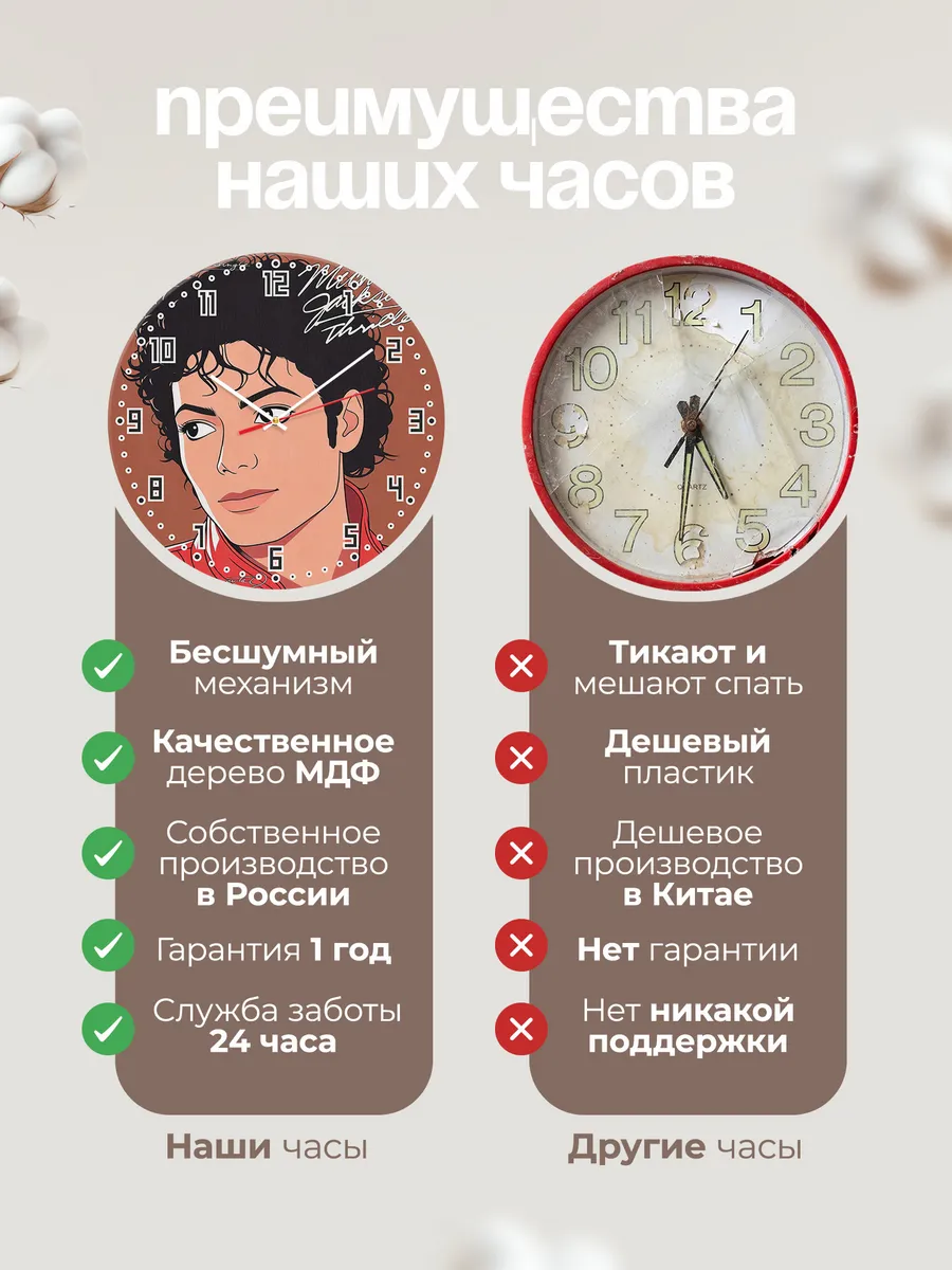 Часы настенные "Michael Jackson" — фото 2