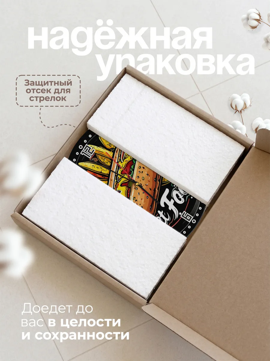 Часы настенные "Уличная еда" — фото 9