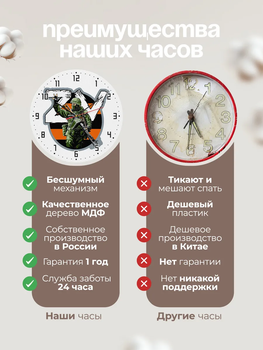 Часы настенные "СВО за правду и победу" — фото 10