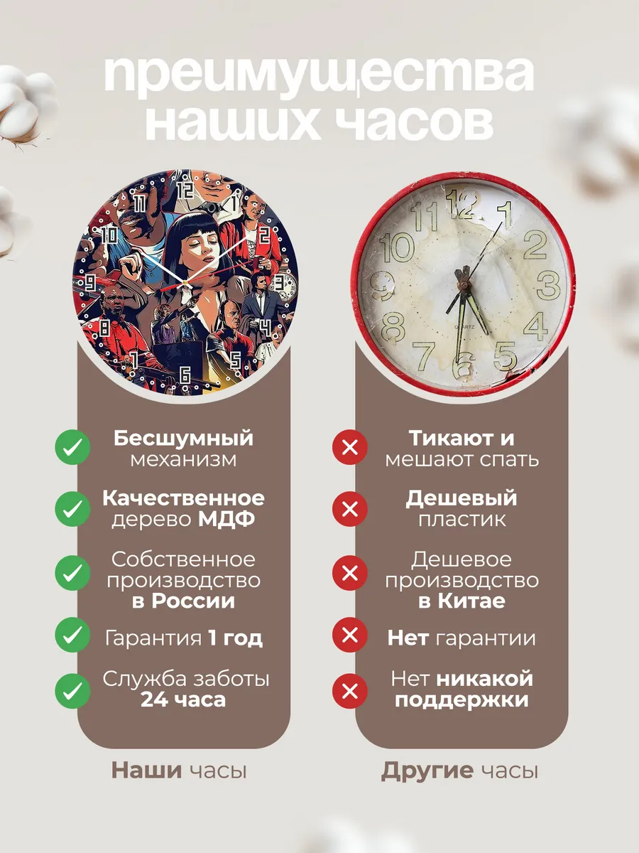 Часы настенные "Криминальное Чтиво" — фото 10