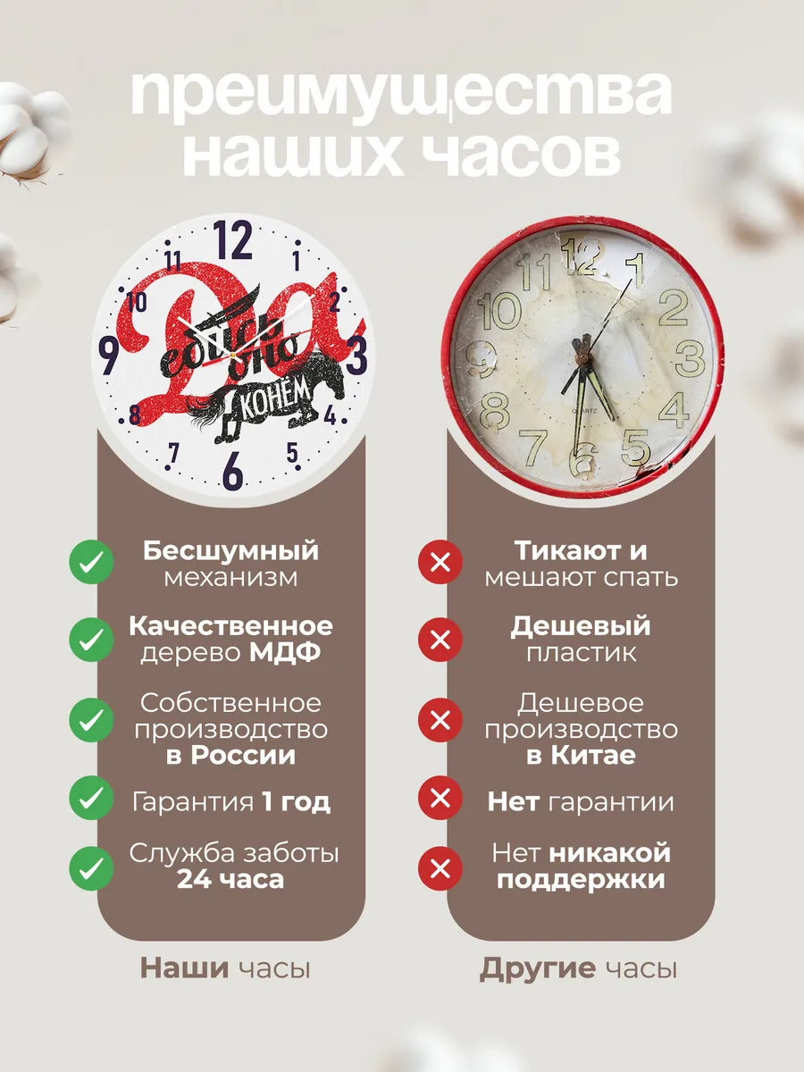 Часы настенные "С конем" — фото 10