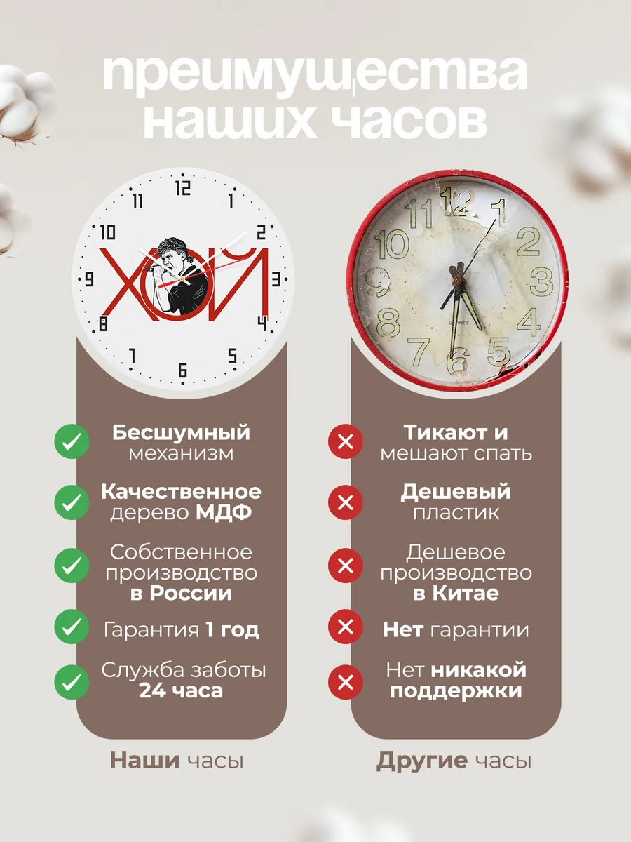 Часы настенные "ХОЙ" — фото 10