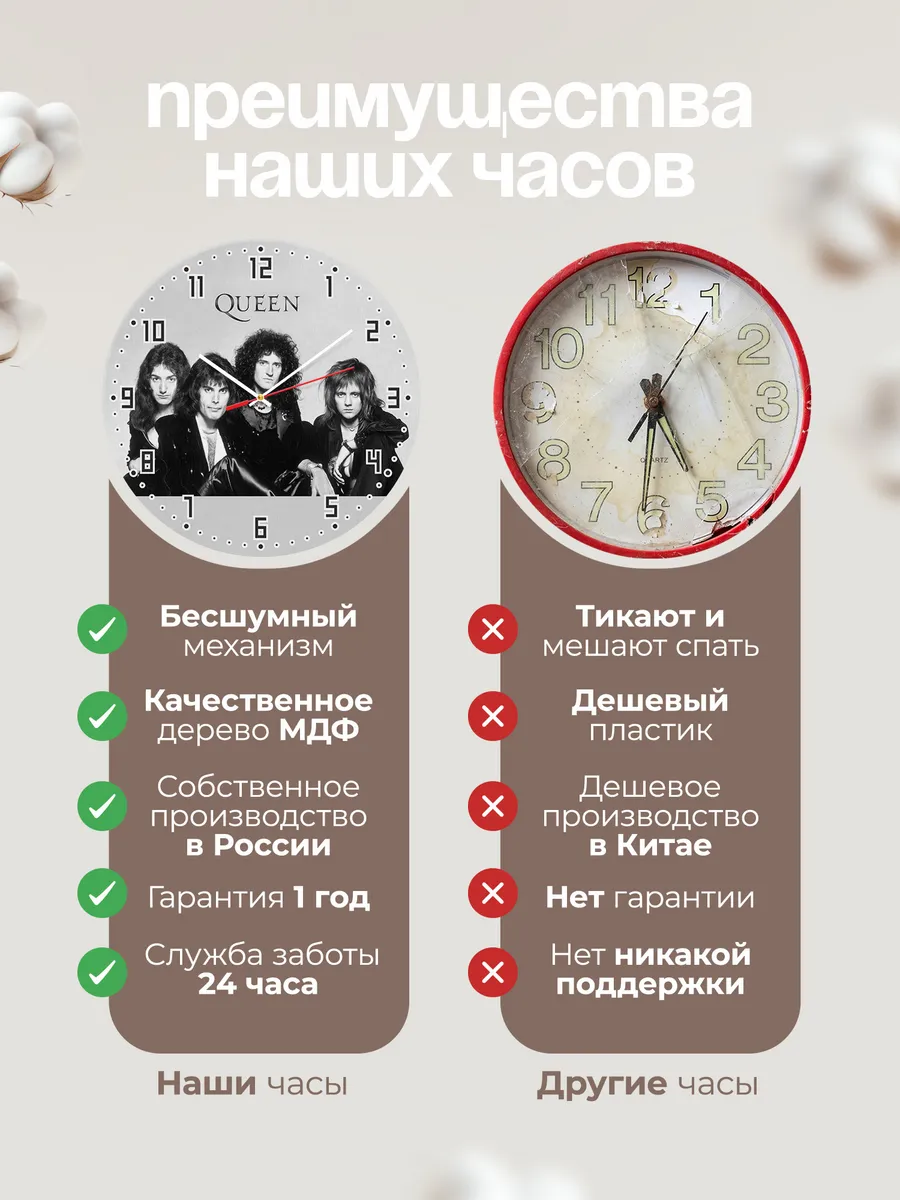 Часы настенные "группа Queen" — фото 10