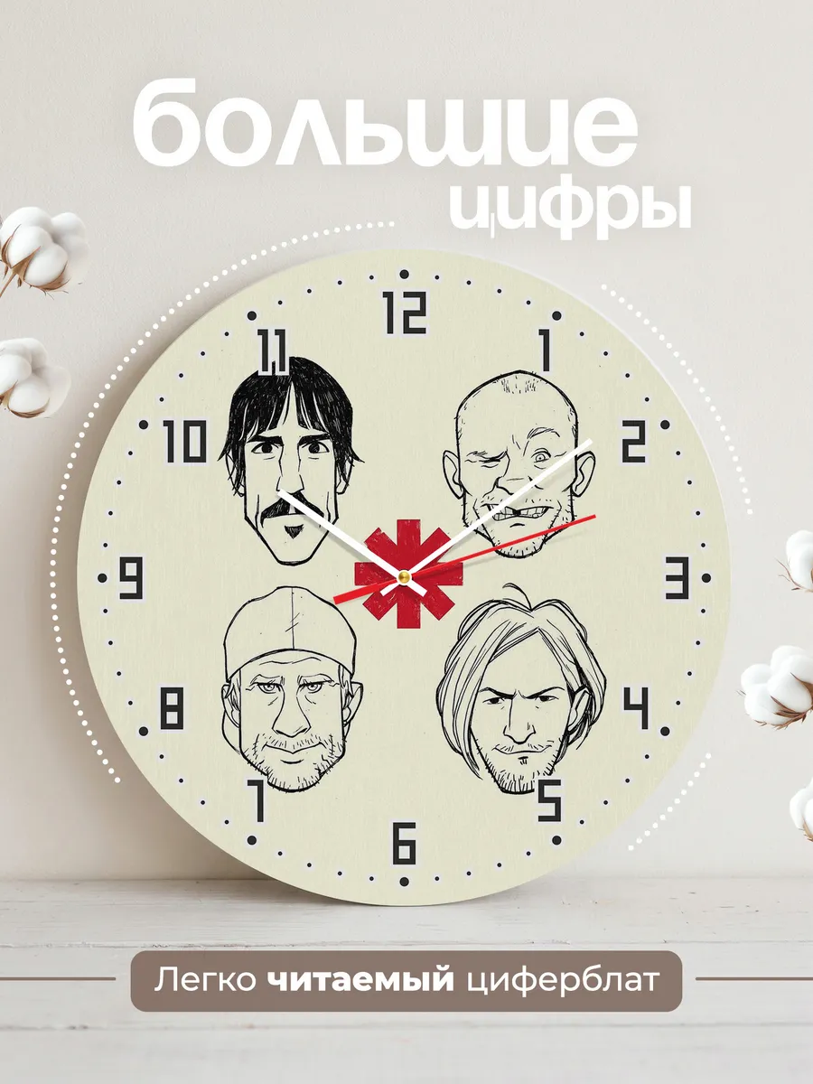 Часы настенные "Red Hot Chili Peppers арт" — фото 2