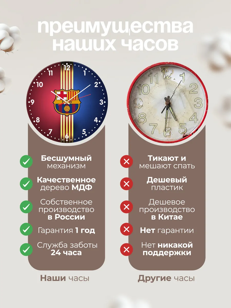 Часы настенные "FC Barcelona" — фото 10