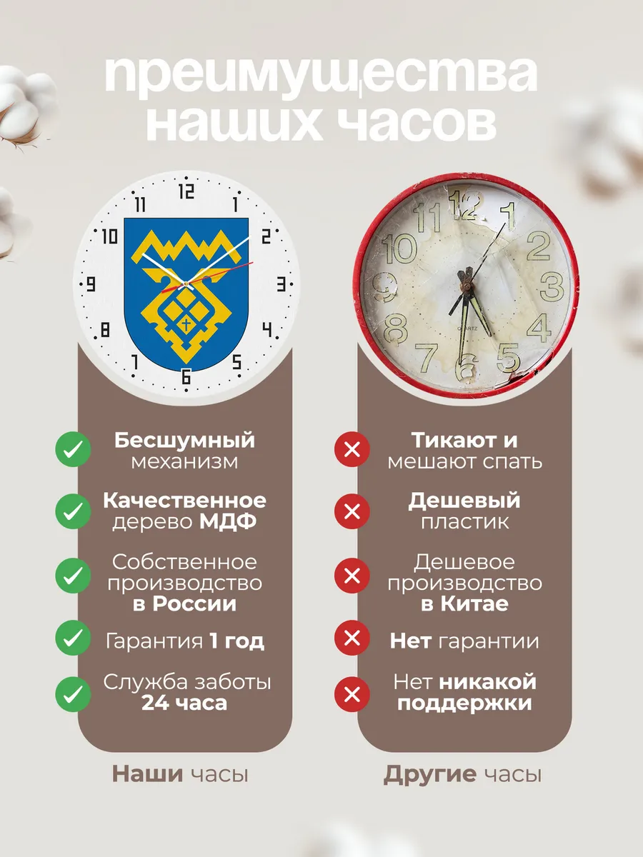 Часы настенные "Герб Тольятти" — фото 10
