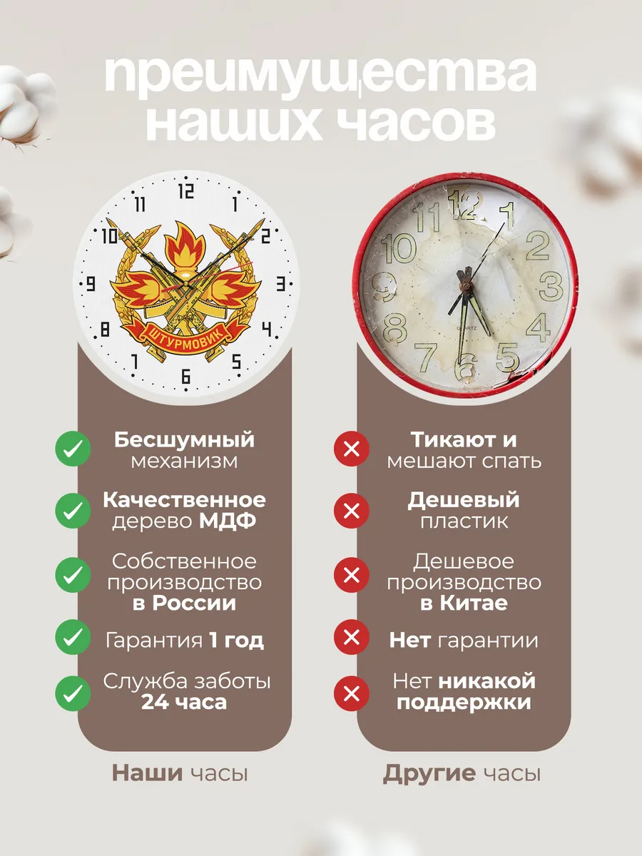 Часы настенные "Штурмовик СВО" — фото 10