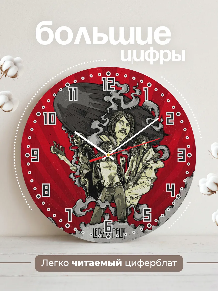 Часы настенные "Британская рок-группа Led Zeppelin" — фото 2