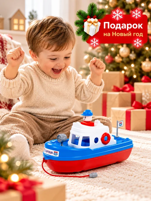 Полесье Игровой набор для купания Корабль Спасатель, голубой, фото 2