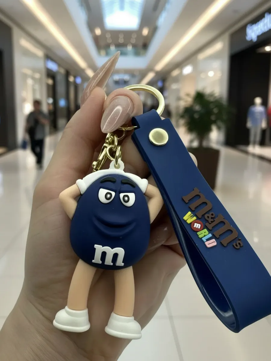 Брелок для ключей и рюкзака M&M's (ЭмЭндЭмс), синий