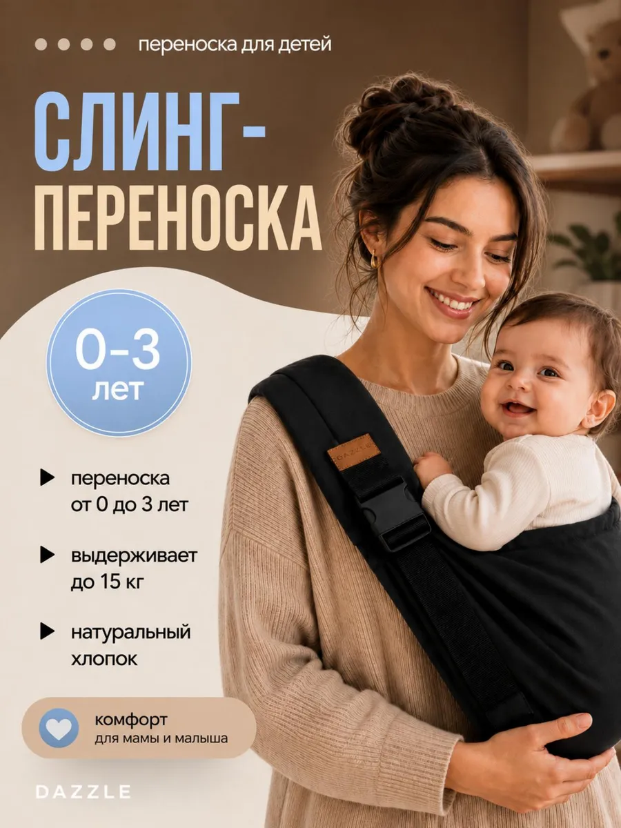 Переноска для новорожденных слинг