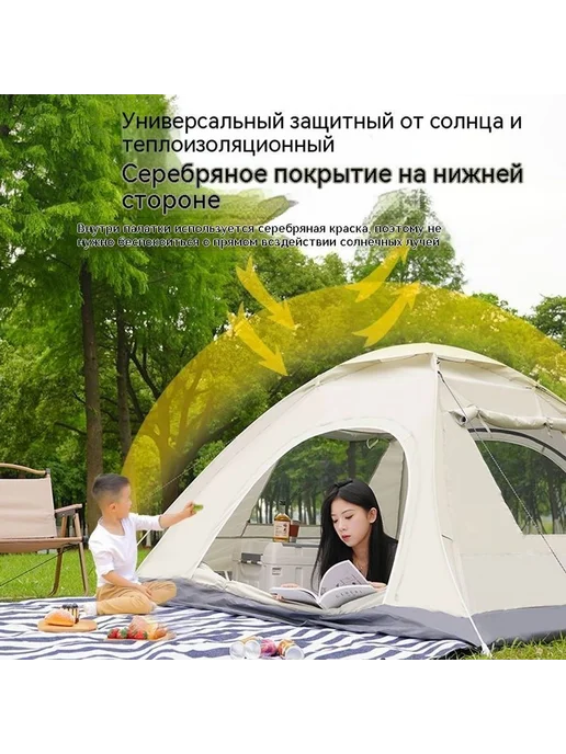 Палатка Облачный туман серый Применимое количество, серый, фото 2